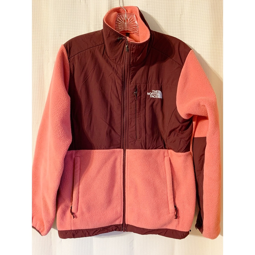 North Face Pink & Burgundy Denali Fleece Jacket